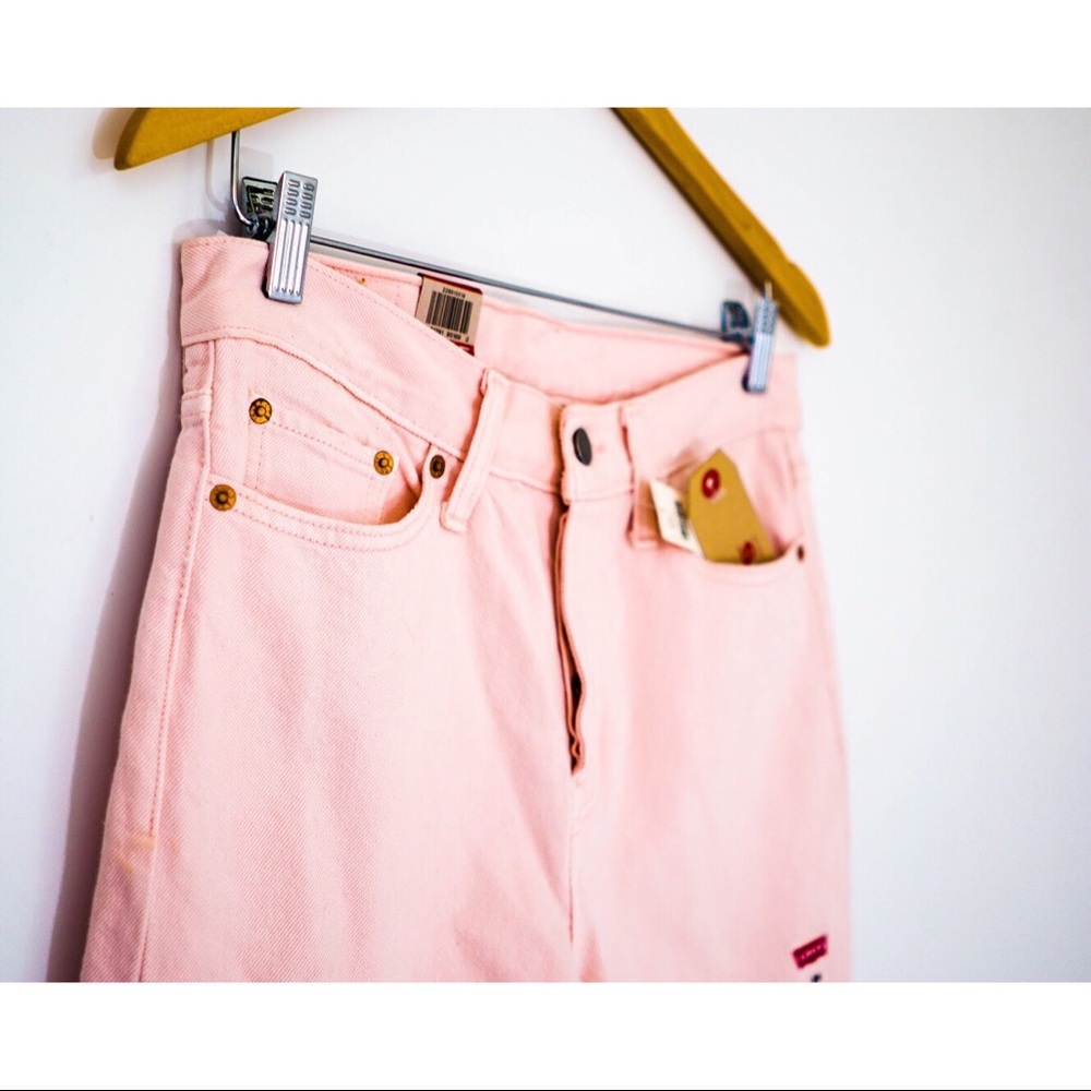 Pink Levi’s Jeans Wedgie Fit High Waisted - Picture 3 of 6